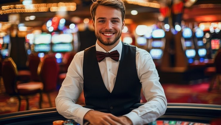 Evolution Gaming live blackjack table on ujangbet mobile app